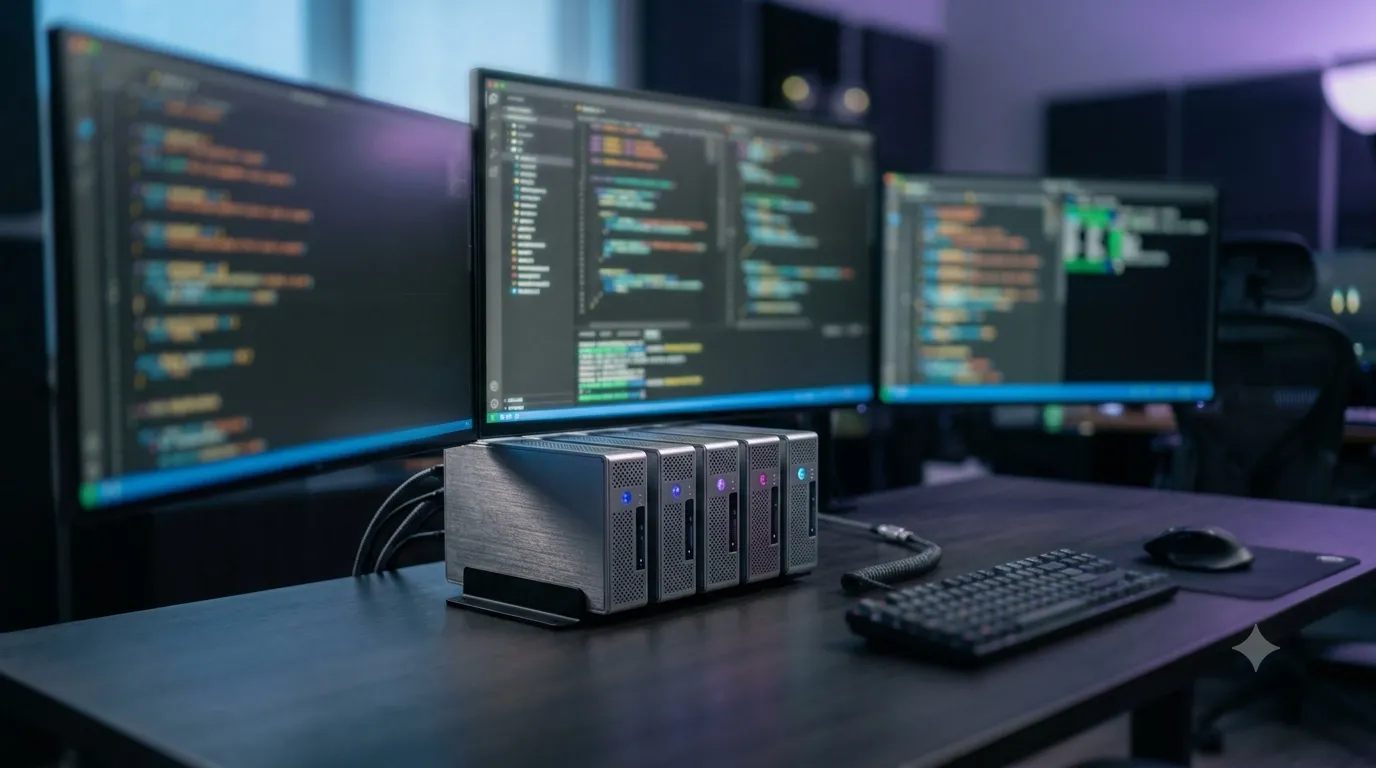 Cross-harness AI agent orchestration system with multiple coding environments connected to a central control hub