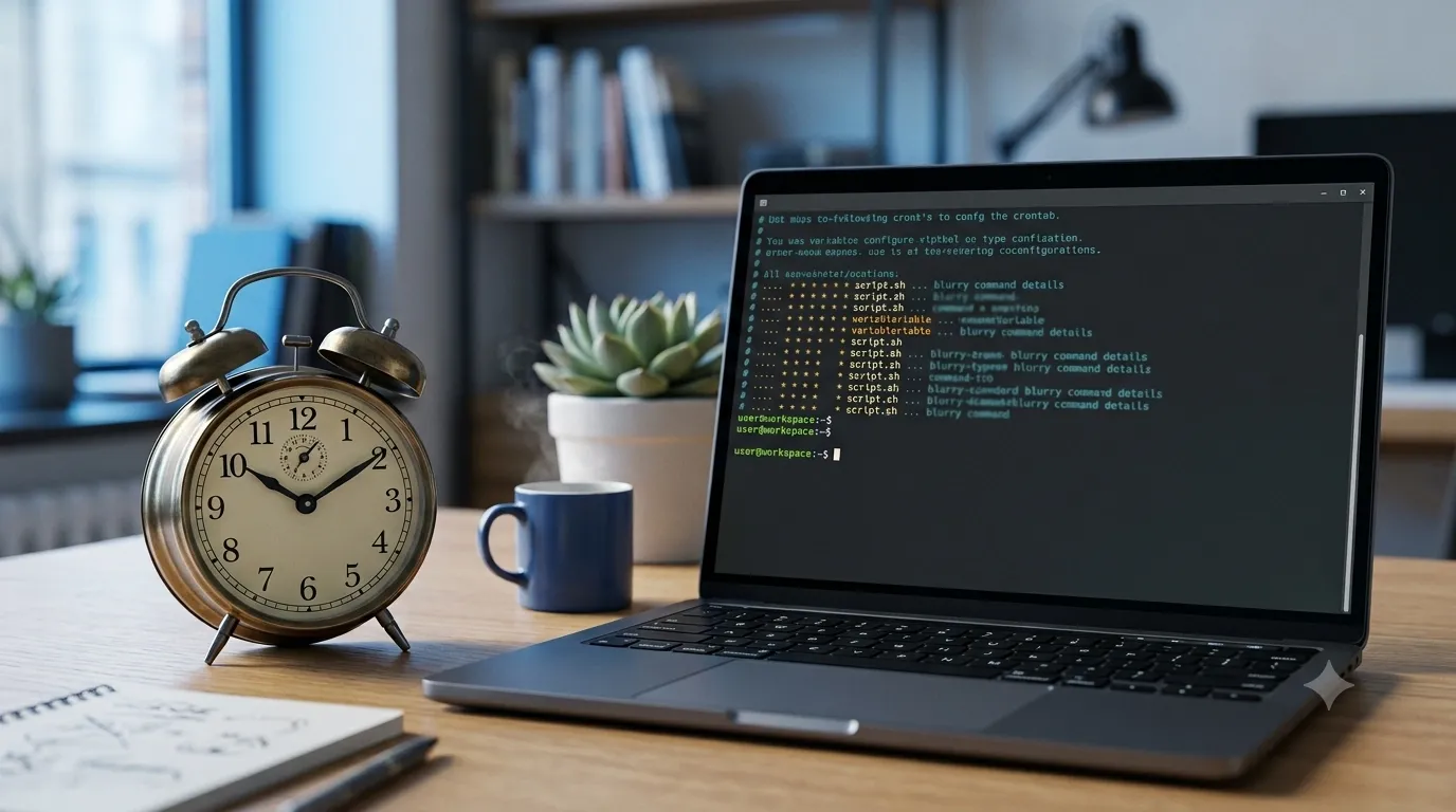 PHP cron job script scheduled with crontab for automated task execution on a schedule